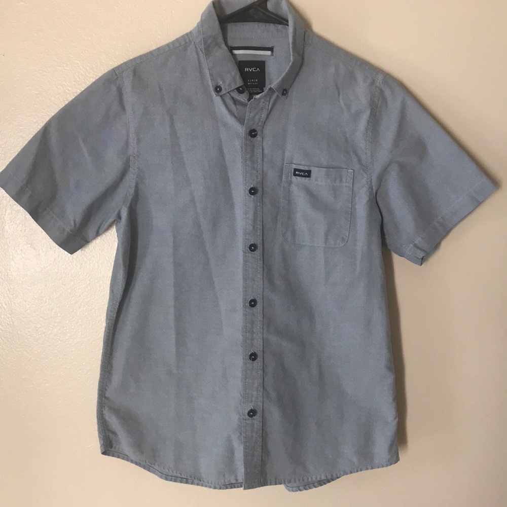 Boys RVCA short sleeve button down shirt